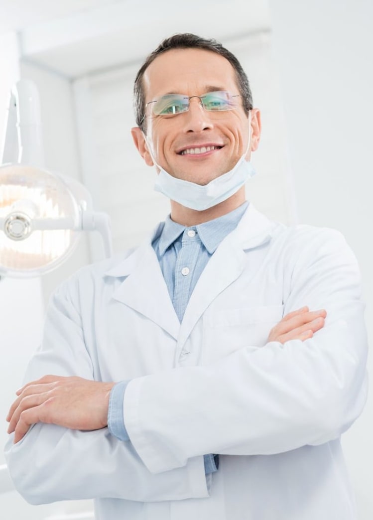 Man dentist profile