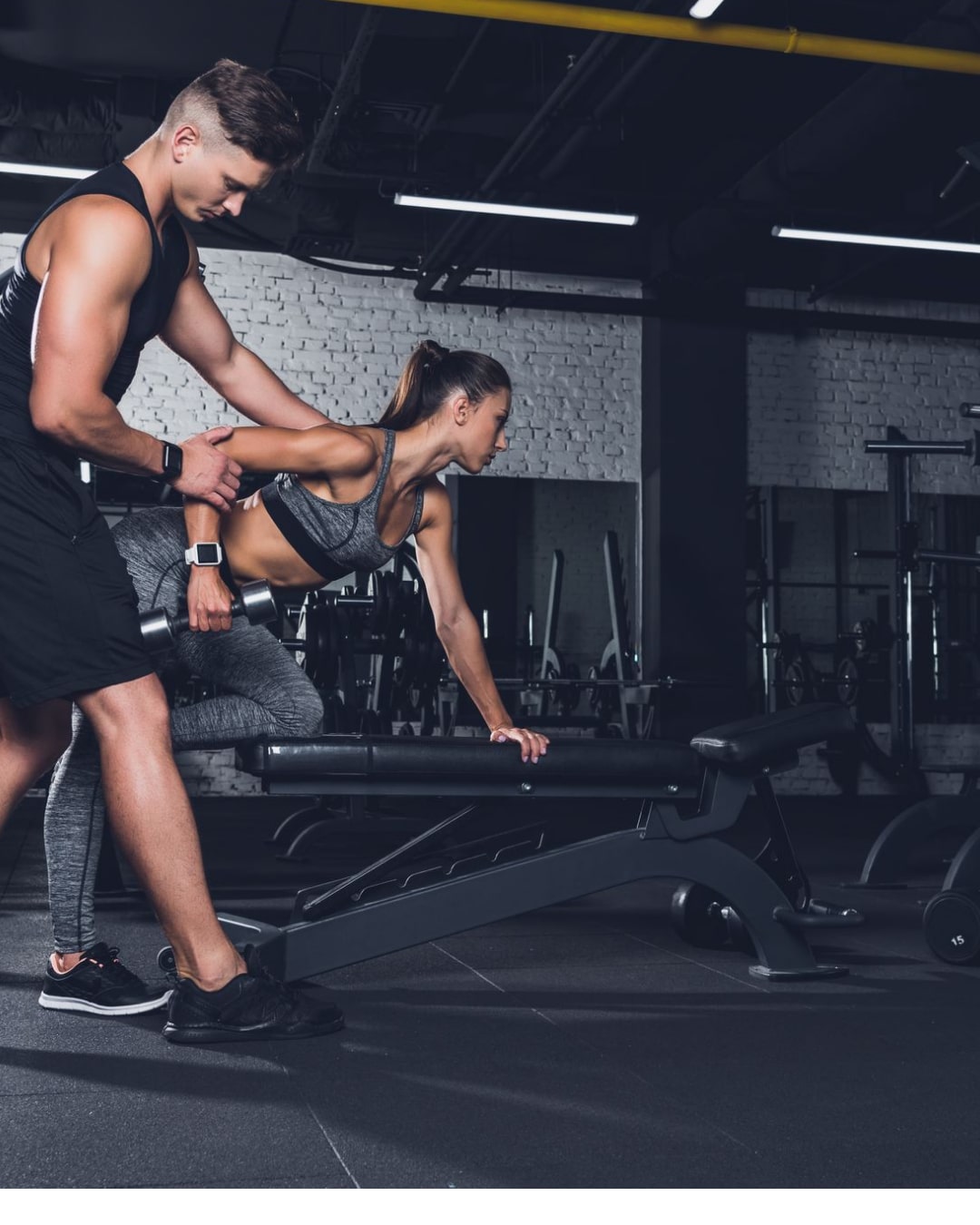 Training in the gym