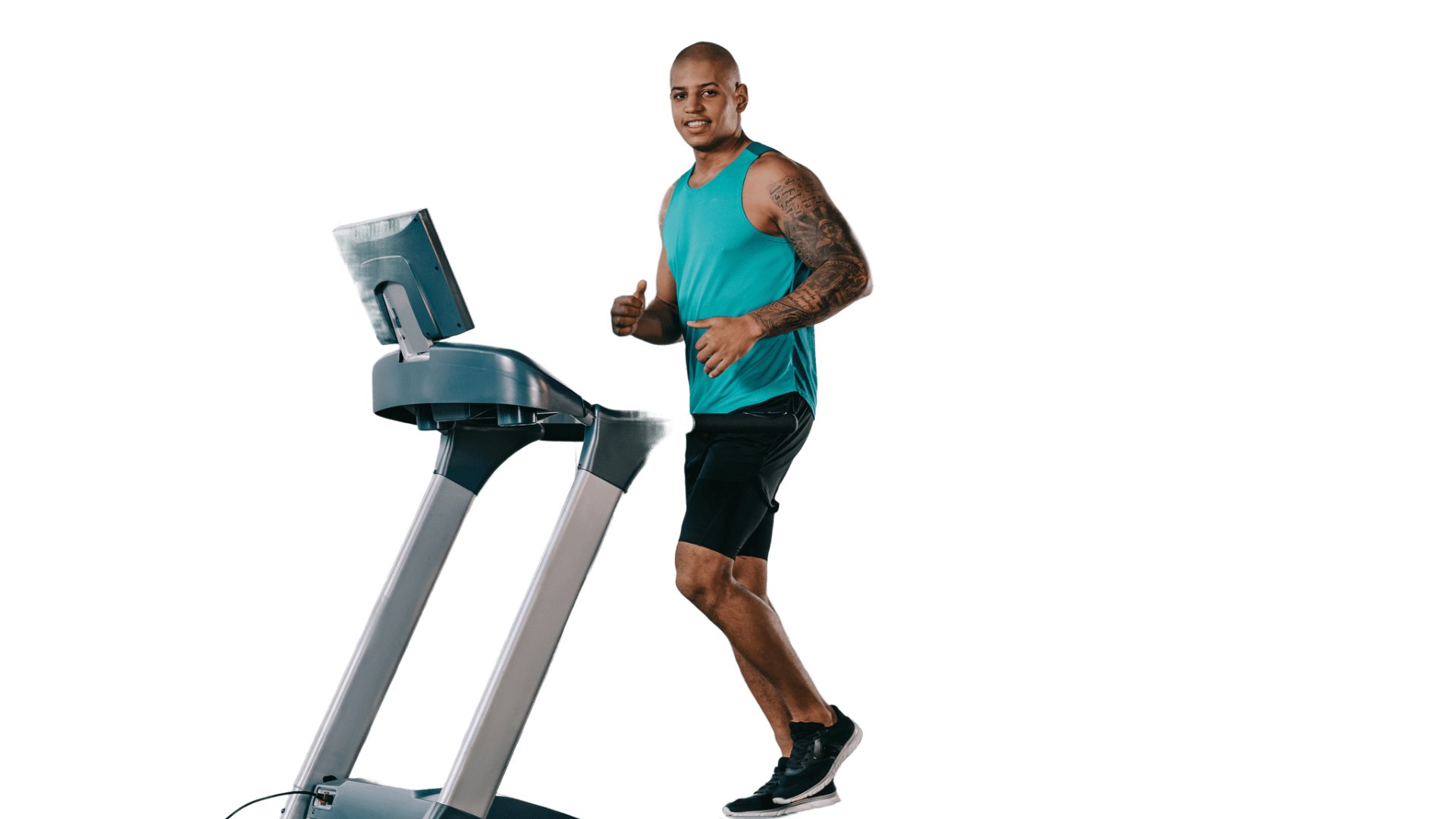 Mann in fitness training