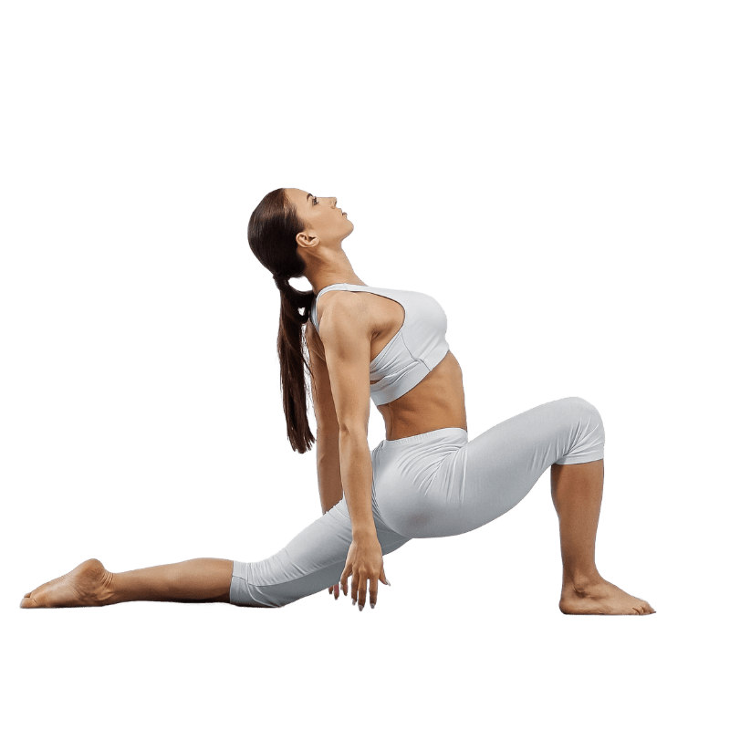 girl in a yoga position