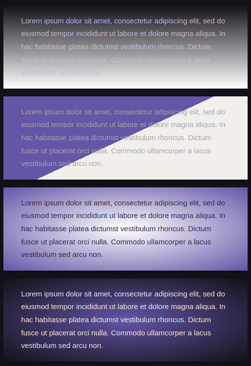 Gradient content boxes with Blackberry skin for the IceCubo theme