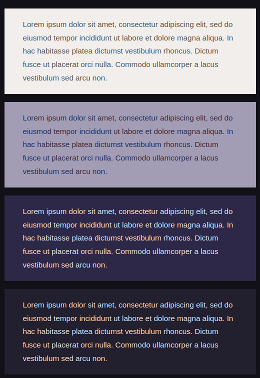 Content boxes for Blackberry skin for the IceCubo theme
