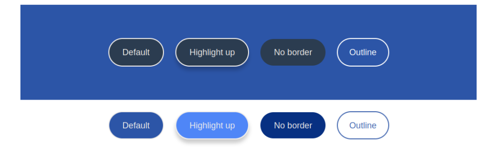 Buttons with Blueberry skin for the IceCubo WordPress theme