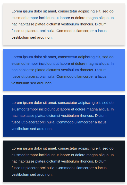 Content boxes with Blueberry skin for the IceCubo WordPress theme