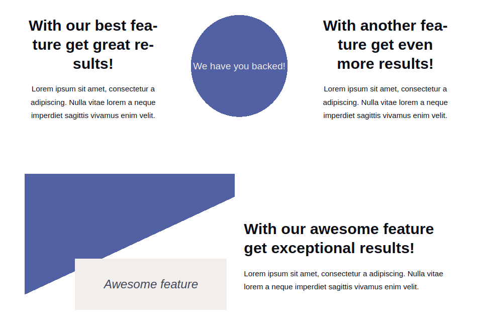 Bilberry skin - Present features or portfolio items