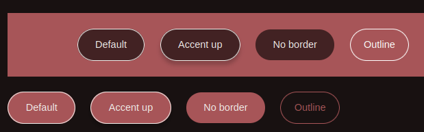 Buttons for the Black Cherry skin