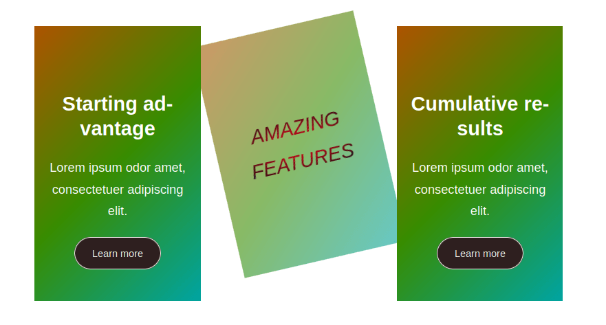 Cherry skin - One of the patterns to present features or portfolio items