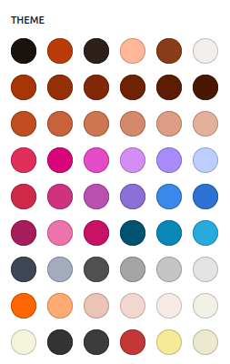 Color palette with Clementine skin for the IceCubo WordPress theme