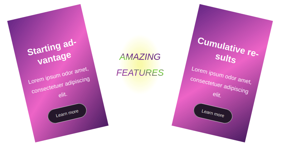 Grape skin - One of the patterns to present features or portfolio items