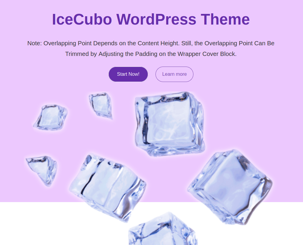 Various Hero sections available with Grape skin