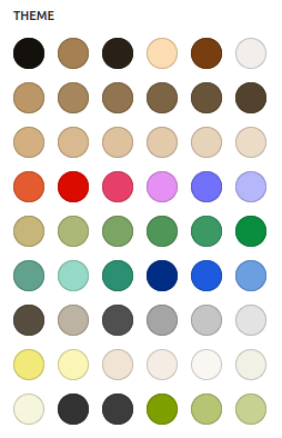 Color palette with Kiwi skin for the IceCubo WordPress theme