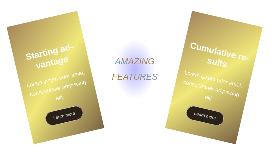 Kiwi skin - One of the patterns to present features or portfolio items