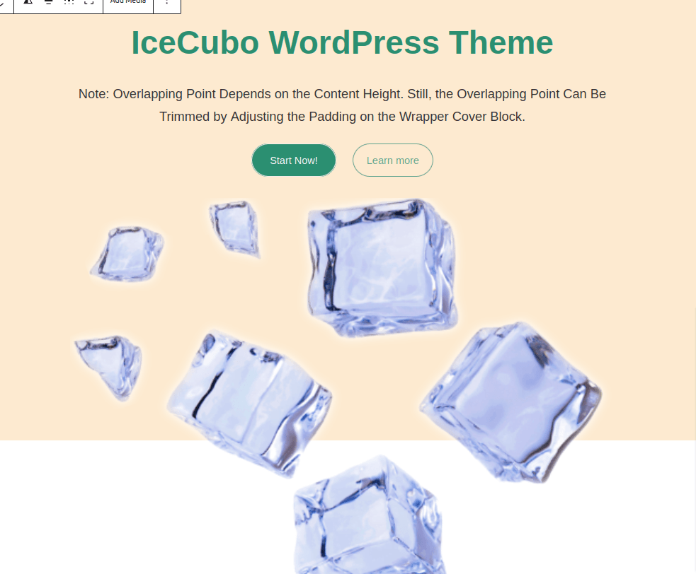 Various Hero sections available with the Kiwi skin